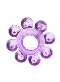 Мягкая фиолетовая гелевая насадка - Toyfa Basic - в Набережных Челнах купить с доставкой