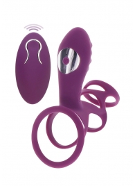 Фиолетовая эрекционная вибронасадка Halo Halo C-Ring Sleeve - Toy Joy - в Набережных Челнах купить с доставкой