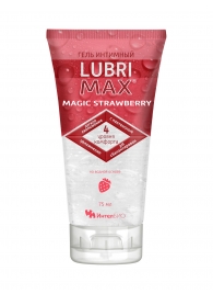 Интимный гель-смазка на водной основе Lubrimax Magic Strawberry - 75 мл. - ИнтелБИО - купить с доставкой в Набережных Челнах