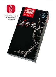 Презервативы с точками Elasun Big Dotted - 10 шт. - Elasun - купить с доставкой в Набережных Челнах