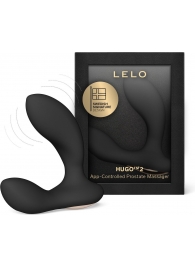 Черный вибростимулятор простаты Hugo 2 - Lelo - в Набережных Челнах купить с доставкой