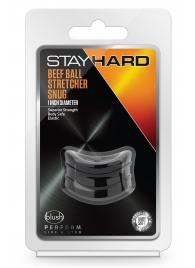 Черное эрекционное кольцо на мошонку Beef Ball Stretcher Snug - Blush Novelties - в Набережных Челнах купить с доставкой