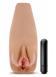 Маструбатор-вагина с вибрацией Soft   Wet Renata Realistic Tan Masturbator - Blush Novelties - в Набережных Челнах купить с доставкой