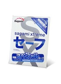 Презерватив Sagami Xtreme Ultrasafe с двойным количеством смазки - 1 шт. - Sagami - купить с доставкой в Набережных Челнах