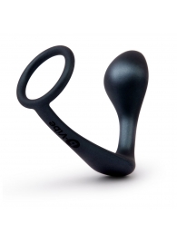 Черное эрекционное кольцо со стимулятором простаты Ringer Cock Ring   Plug - b-Vibe - в Набережных Челнах купить с доставкой