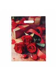 Пакет с принтом в виде роз (31х40 см) - Сима-Ленд - купить с доставкой в Набережных Челнах