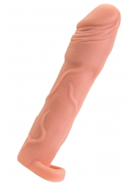 Телесная удлиняющая насадка с подхватом - 19 см. - ToyFa - в Набережных Челнах купить с доставкой