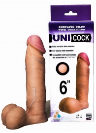 Насадка для страпона фаллической формы UNICOCK 6  - 18 см. - LOVETOY (А-Полимер) - купить с доставкой в Набережных Челнах