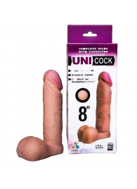 Фаллическая насадка для страпона UNICOCK 8  - 20 см. - LOVETOY (А-Полимер) - купить с доставкой в Набережных Челнах