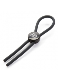 Тёмно-серое эрекционное кольцо с зажимом Again and Again Adjustable Cock Ring - Fifty Shades of Grey - в Набережных Челнах купить с доставкой