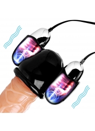 Черная стимулирующая насадка для головки полового члена Multi Speed Vibrating Penis Head Teaser - XR Brands - в Набережных Челнах купить с доставкой