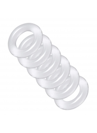 Комплект из 6 прозрачных эрекционных колец Ring Master Custom Ball Stretcher Kit - XR Brands - в Набережных Челнах купить с доставкой