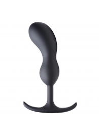 Черный массажер простаты с утяжелителями Premium Silicone Weighted Prostate Plug Large - 18,8 см. - XR Brands - в Набережных Челнах купить с доставкой
