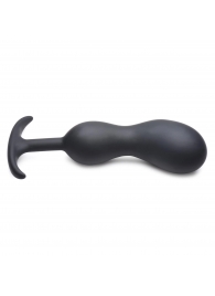 Черный массажер простаты с утяжелителями Premium Silicone Weighted Prostate Plug XL - 20,8 см. - XR Brands - в Набережных Челнах купить с доставкой