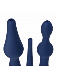 Набор из 3 универсальных насадок для анального душа Universal 3 Piece Silicone Enema Attachment Set - XR Brands - купить с доставкой в Набережных Челнах