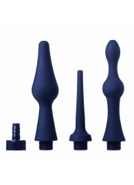 Набор из 3 универсальных насадок для анального душа Universal 3 Piece Silicone Enema Attachment Set - XR Brands - купить с доставкой в Набережных Челнах