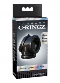 Черное эрекционное кольцо Rock Hard Cock Pipe - Pipedream - в Набережных Челнах купить с доставкой