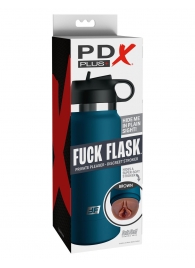 Смуглый мастурбатор-вагина в синей колбе F*ck Flask - Pipedream - в Набережных Челнах купить с доставкой