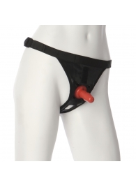 Трусики со штырьком для фиксации насадок Ultra Harness with Plug - Doc Johnson - купить с доставкой в Набережных Челнах