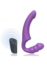 Фиолетовый безремневой страпон Straples Strap-On Dildo - Erokay - купить с доставкой в Набережных Челнах
