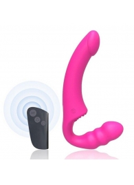 Розовый безремневой страпон Straples Strap-On Dildo - Erokay - купить с доставкой в Набережных Челнах
