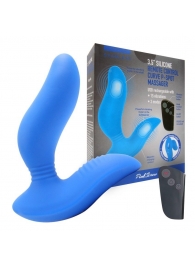 Синий вибромассажер простаты 3,5’’ Remote Control Curve P-spot Massager - 12 см. - Erokay - в Набережных Челнах купить с доставкой