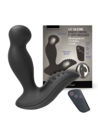 Черный вибромассажер простаты 3,5’’ Remote Control P-spot Massager - 12,5 см. - Erokay - в Набережных Челнах купить с доставкой