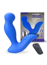 Синий вибромассажер простаты 3,5’’ Remote Control P-spot Massager - 12,5 см. - Erokay - в Набережных Челнах купить с доставкой