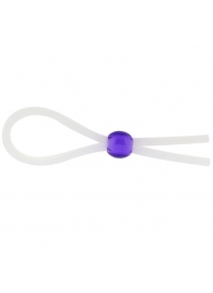 Прозрачное лассо с фиолетовой бусиной SILICONE COCK RING WITH BEAD LAVENDER - NMC - в Набережных Челнах купить с доставкой