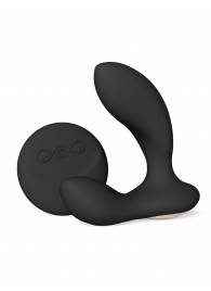 Черный вибромассажер простаты с пультом ДУ Hugo 2 Remote - Lelo - в Набережных Челнах купить с доставкой