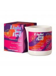 Массажная свеча Light My Fire с ароматом моной - 80 мл. - Love to Love - купить с доставкой в Набережных Челнах