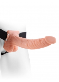 Полый страпон телесного цвета Hollow Strap-On with Balls - 24 см. - Pipedream - купить с доставкой в Набережных Челнах