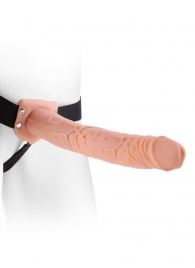 Фаллопротез телесного цвета Hollow Strap-On - 29 см. - Pipedream - купить с доставкой в Набережных Челнах