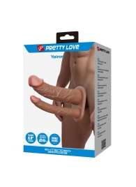 Реалистичная полая насадка на член для двойного проникновения Yairon - 17,5 см. - Baile - купить с доставкой в Набережных Челнах