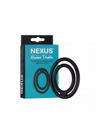 Черное двойное эрекционное кольцо Nexus Enduro Double - Nexus Range - в Набережных Челнах купить с доставкой