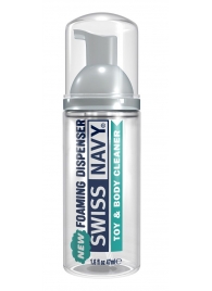 Очищающая пенка для игрушек и тела Toy   Body Cleaner Foamer - 47 мл. - Swiss navy - купить с доставкой в Набережных Челнах