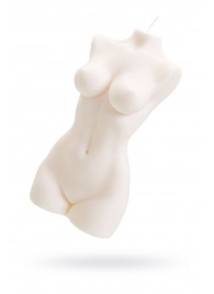 Белая интерьерная свеча в форме женского торса - 850 гр. - Pecado - купить с доставкой в Набережных Челнах