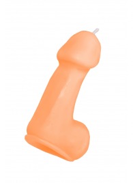 Оранжевая свеча в форме пениса - 47 гр. - Pecado - купить с доставкой в Набережных Челнах