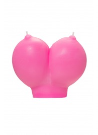 Розовая свеча «Сиськи» - 150 гр. - Pecado - купить с доставкой в Набережных Челнах