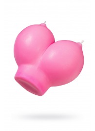 Розовая свеча «Сиськи» - 150 гр. - Pecado - купить с доставкой в Набережных Челнах