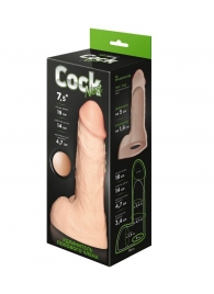 Телесный фаллоудлинитель с мошонкой Cock Next - 19 см. - LOVETOY (А-Полимер) - в Набережных Челнах купить с доставкой