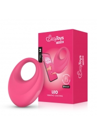 Розовое интерактивное эрекционное виброкольцо Leo - Easy toys - в Набережных Челнах купить с доставкой