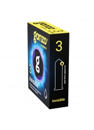 Супертонкие презервативы Ganzo Invisible - 3 шт. - Ganzo - купить с доставкой в Набережных Челнах