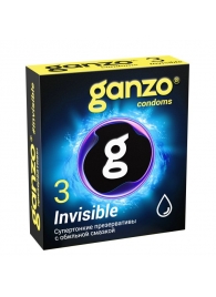 Супертонкие презервативы Ganzo Invisible - 3 шт. - Ganzo - купить с доставкой в Набережных Челнах