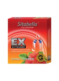 Стимулирующая насадка Sitabella Extender  Клубника - Sitabella - купить с доставкой в Набережных Челнах