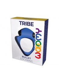 Синее эрекционное кольцо Wooomy Tribeс с вибрацией - Adrien Lastic - в Набережных Челнах купить с доставкой