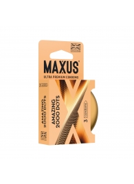 Точечные презервативы MAXUS 2000 Amazing Dots с железным кейсом - 3 шт. - Maxus - купить с доставкой в Набережных Челнах