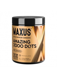 Точечные презервативы MAXUS 2000 Amazing Dots с железным кейсом - 12 шт. - Maxus - купить с доставкой в Набережных Челнах