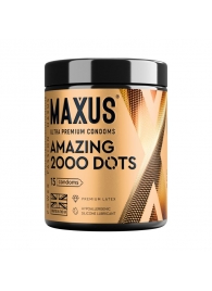 Точечные презервативы MAXUS 2000 Amazing Dots с железным кейсом - 15 шт. - Maxus - купить с доставкой в Набережных Челнах