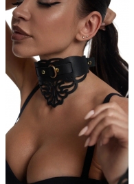 Фигурный чокер с узорами и золотистой фурнитурой - Crazy Handmade - купить с доставкой в Набережных Челнах